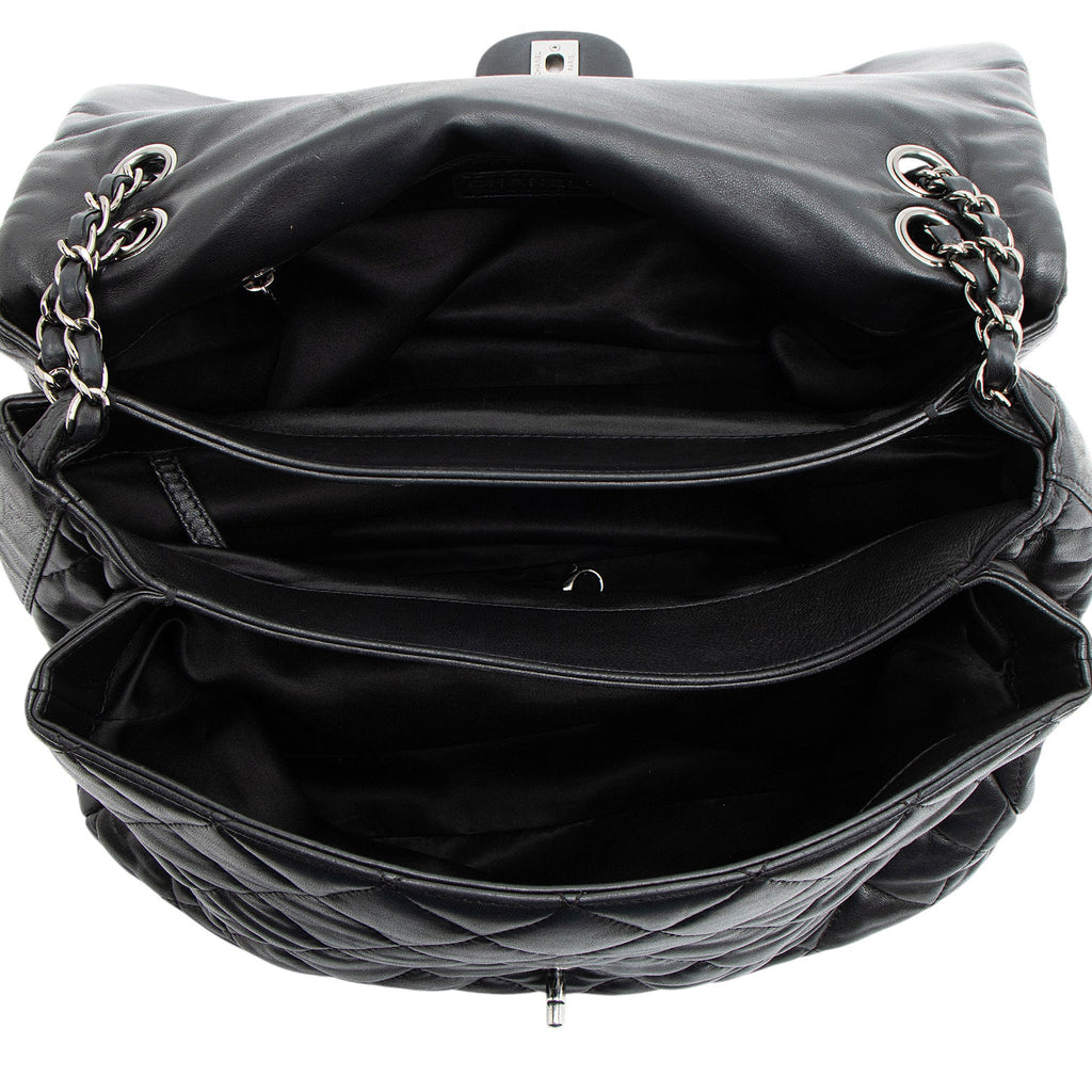 Chanel Lambskin 3 Accordion Maxi Flap Bag
