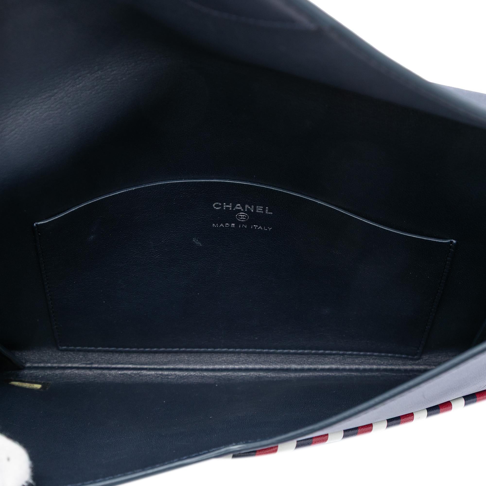 Chanel Lambskin Airlines Envelope Clutch