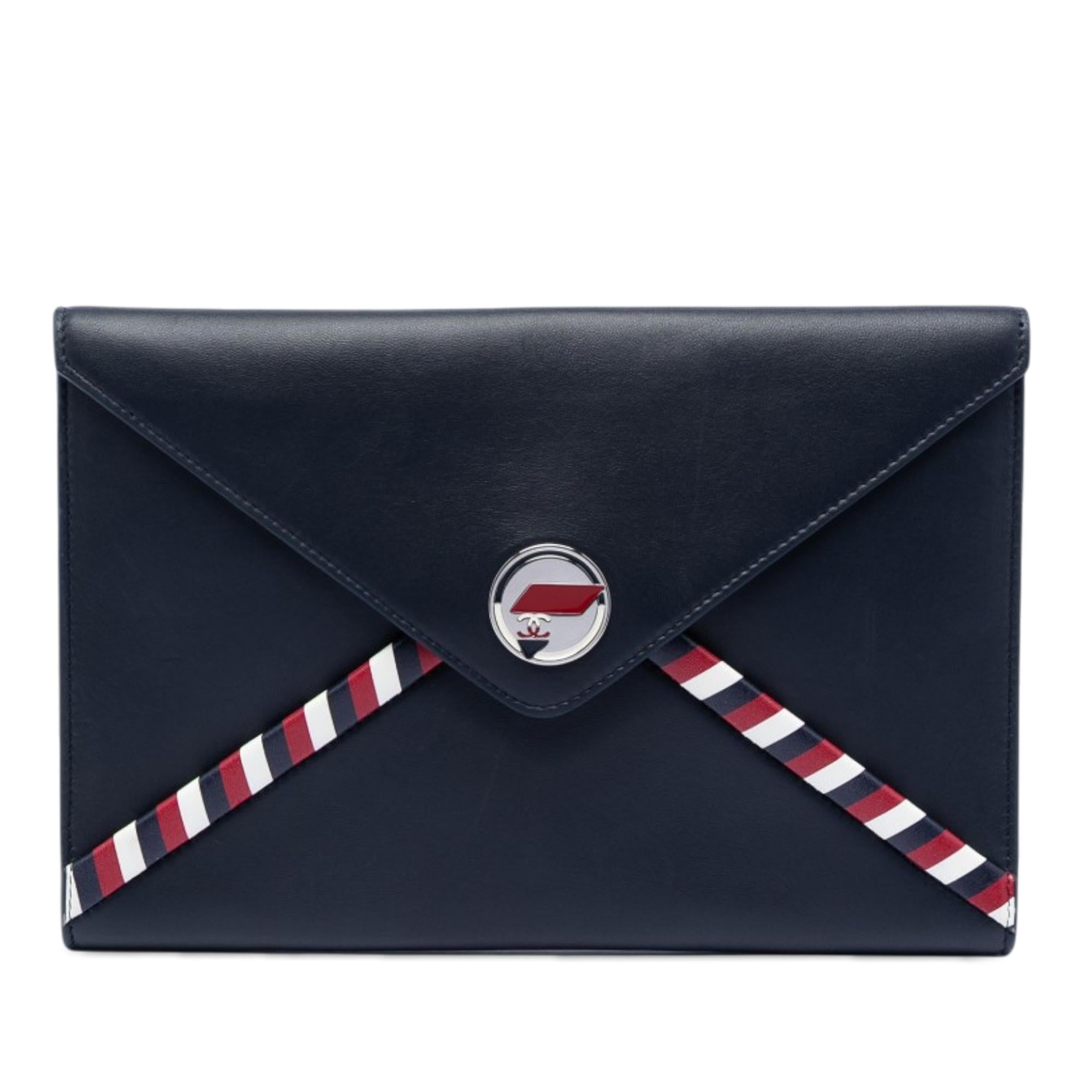 Chanel Lambskin Airlines Envelope Clutch