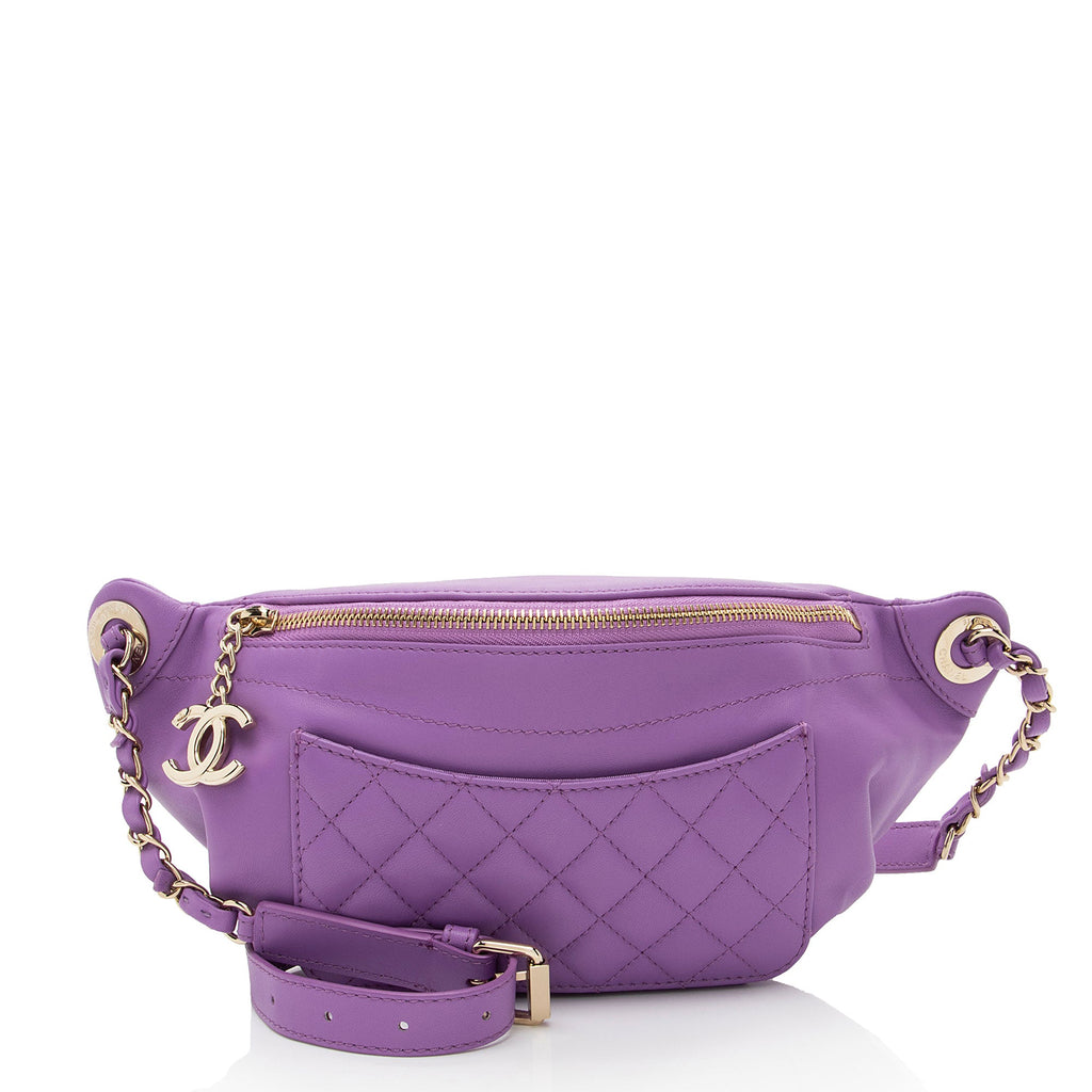 Chanel Lambskin Bi Classic Waist Bag