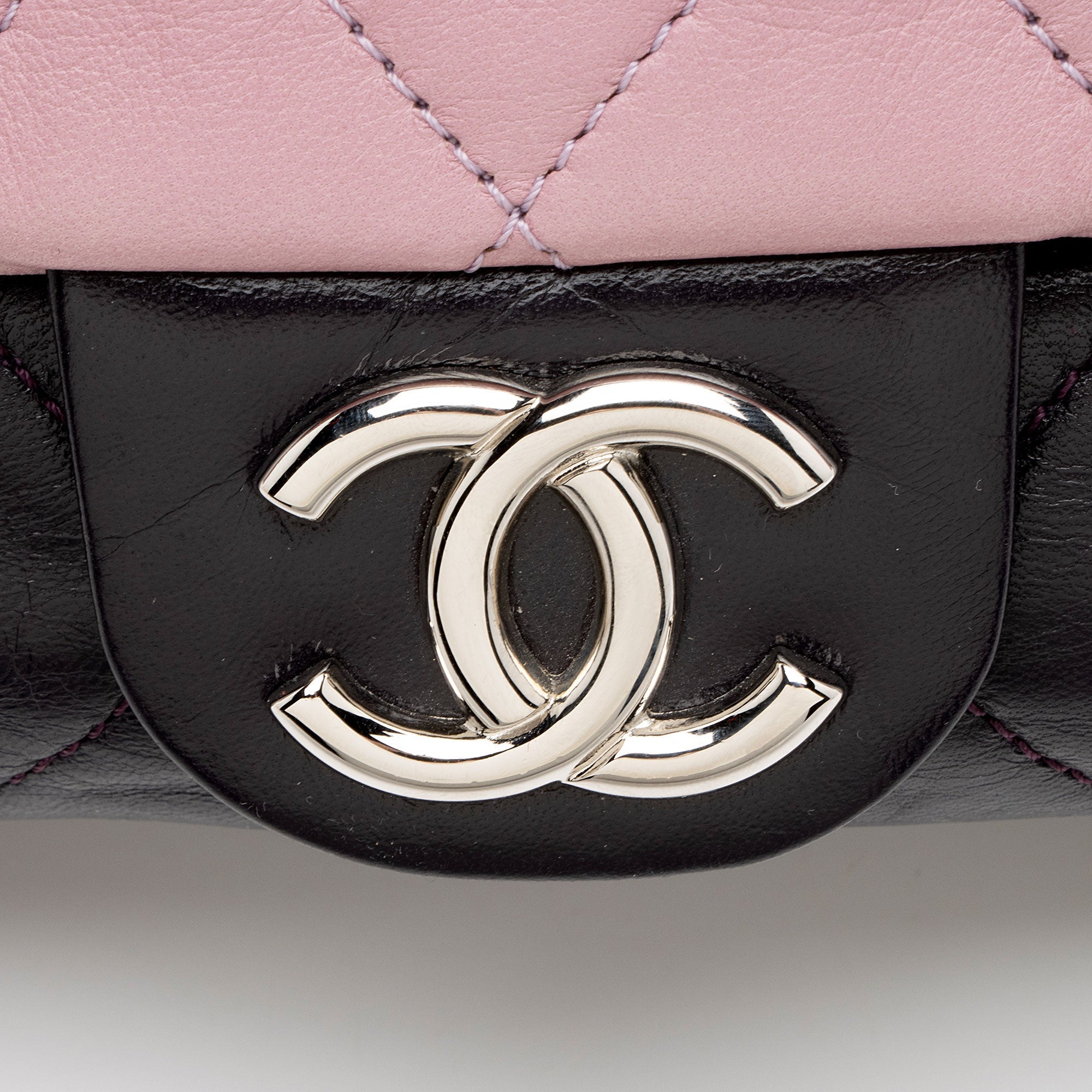 Chanel Lambskin Bicolor CC Medium Single Flap Bag