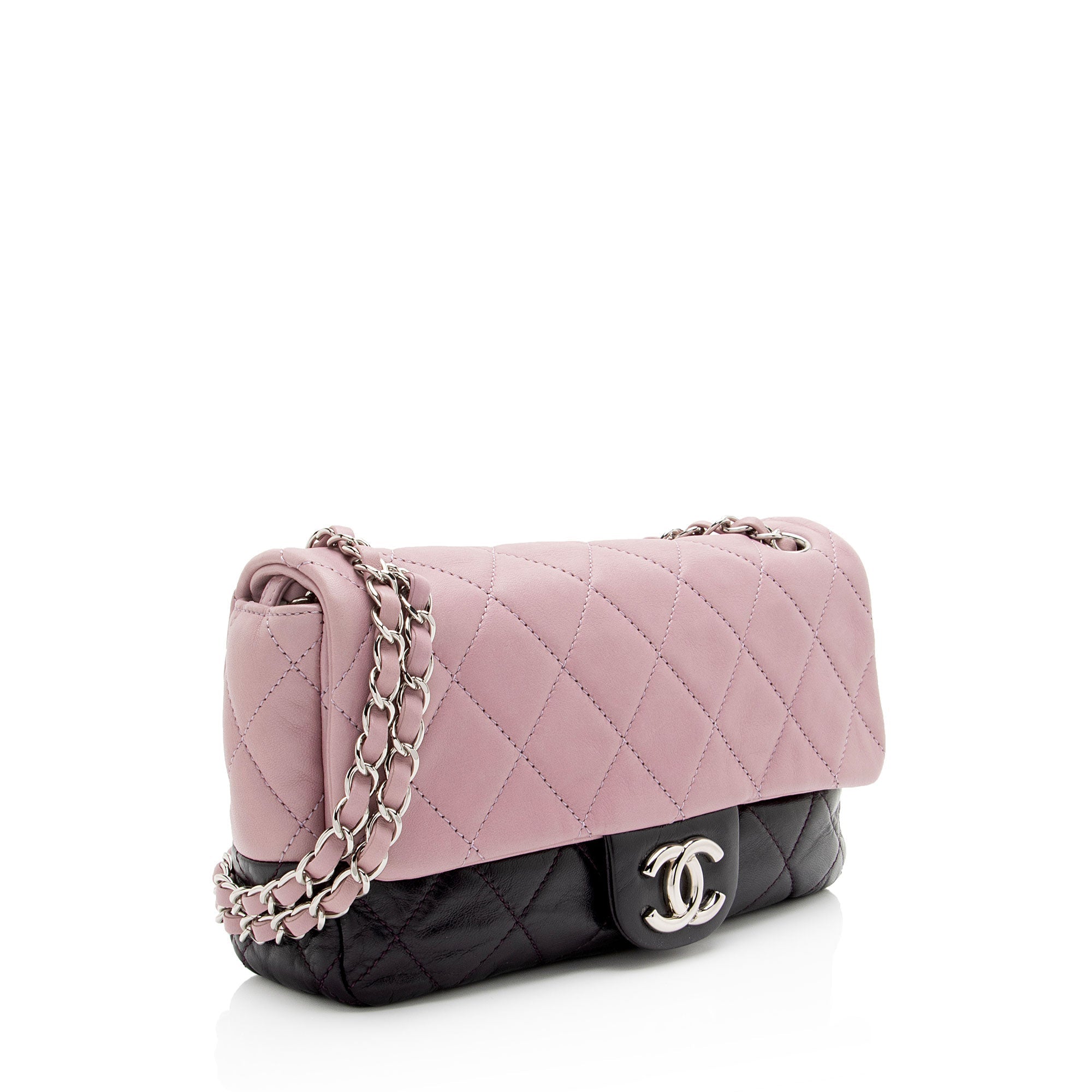 Chanel Lambskin Bicolor CC Medium Single Flap Bag