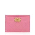 Chanel Lambskin Boy Card Holder (SHF-xyoKJV)