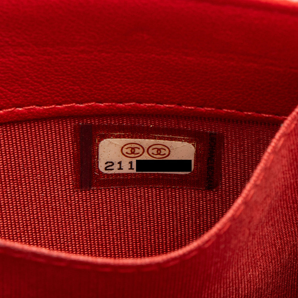 Chanel Lambskin Boy Clutch on Chain