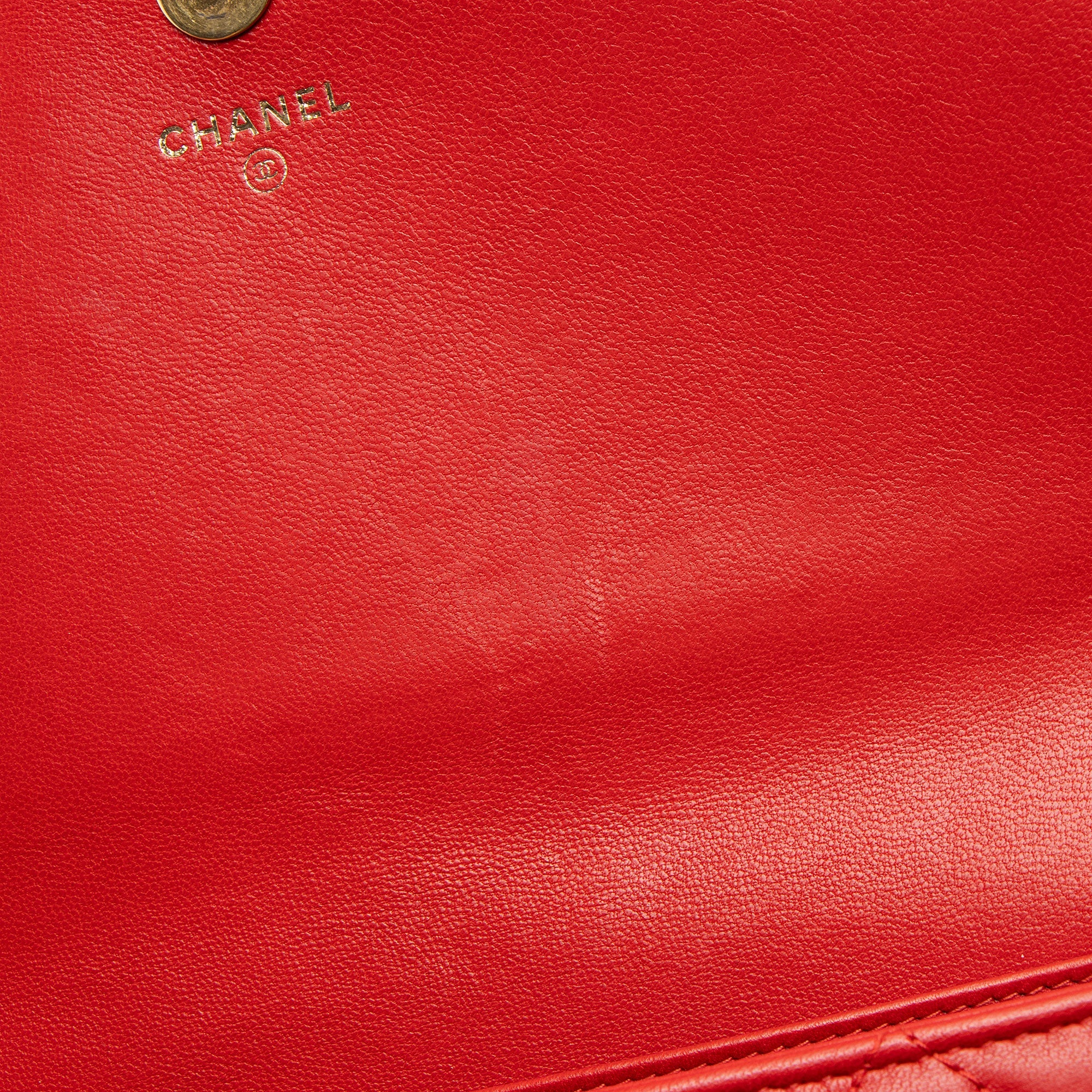 Chanel Lambskin Boy Clutch on Chain