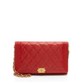 Chanel Lambskin Boy Clutch on Chain