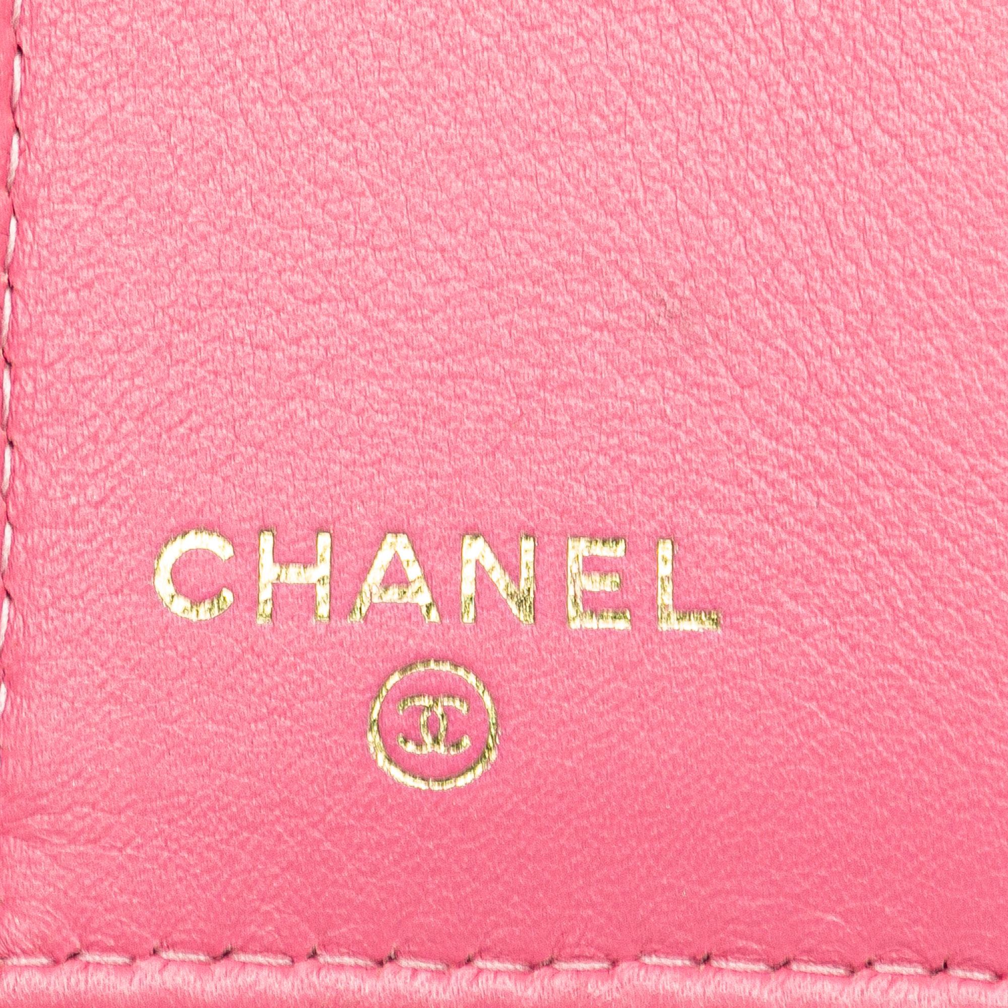 Chanel Lambskin Boy Flap Compact Wallet