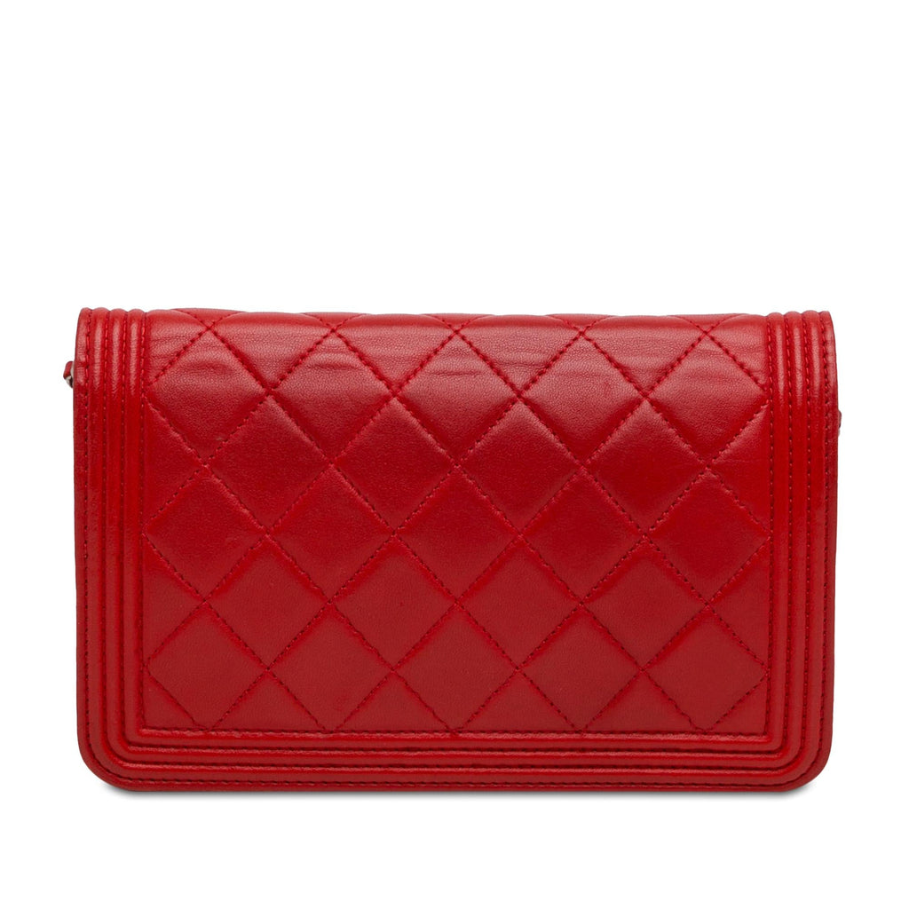 Chanel Lambskin Boy Wallet On Chain (SHG-WD2kyT)