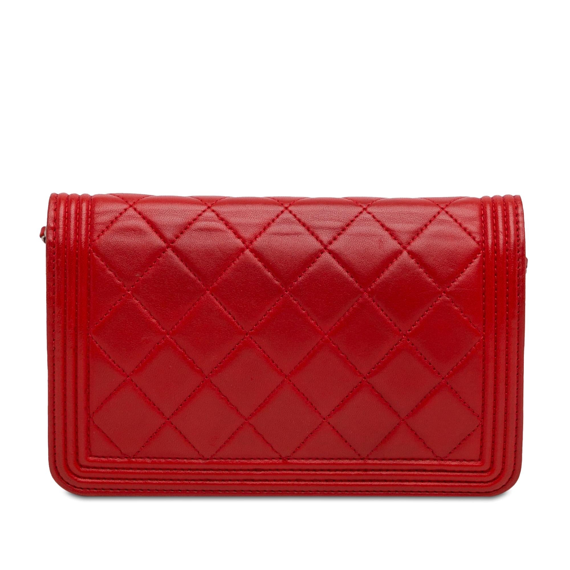 Chanel Lambskin Boy Wallet On Chain (SHG-WD2kyT)