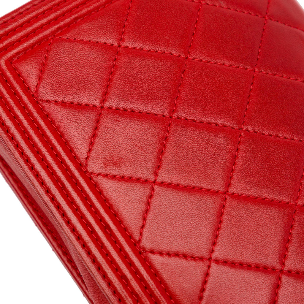 Chanel Lambskin Boy Wallet On Chain (SHG-WD2kyT)
