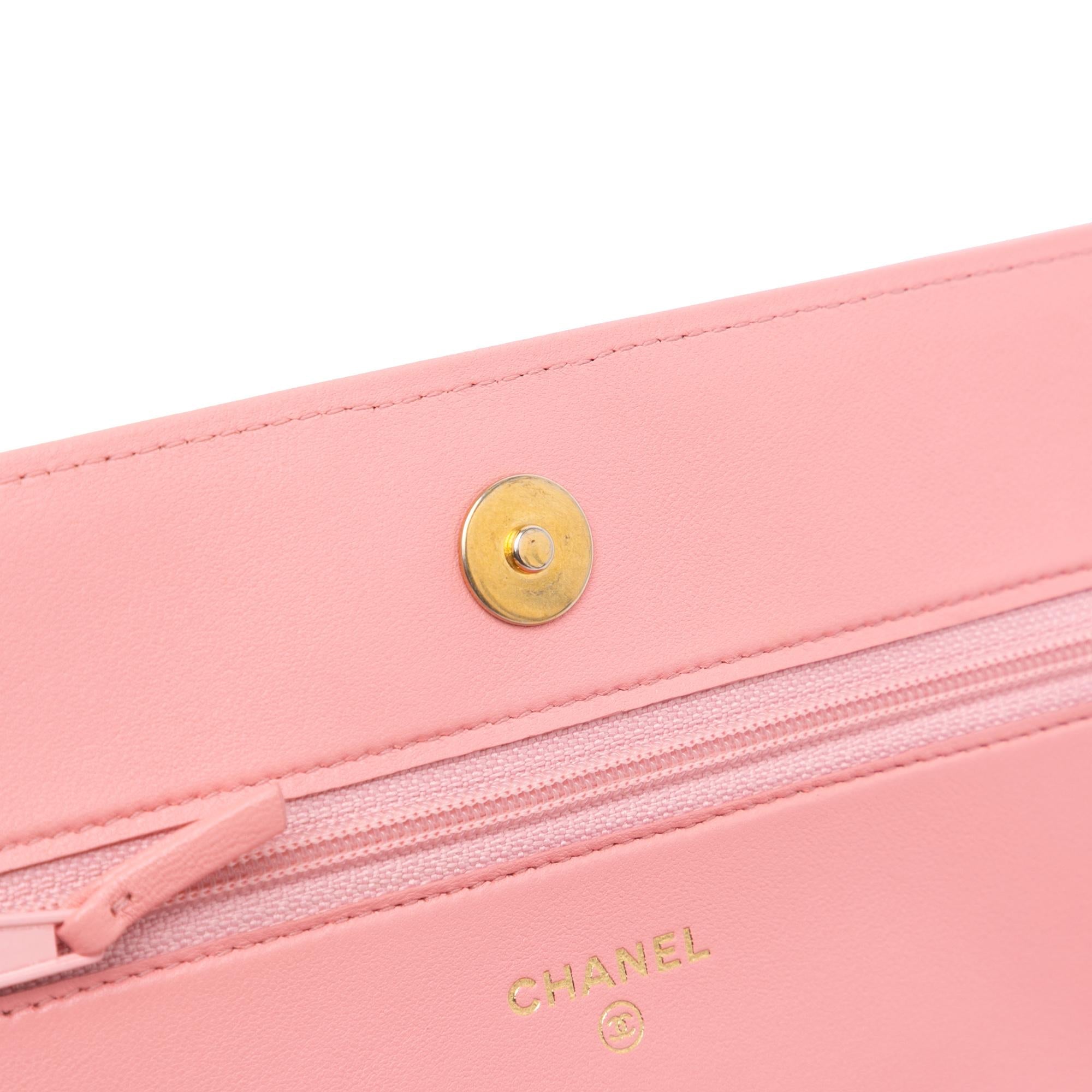 Chanel Lambskin Boy Wallet On Chain