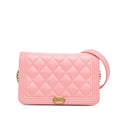 Chanel Lambskin Boy Wallet On Chain