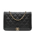 Chanel Lambskin Boy Wallet On Chain
