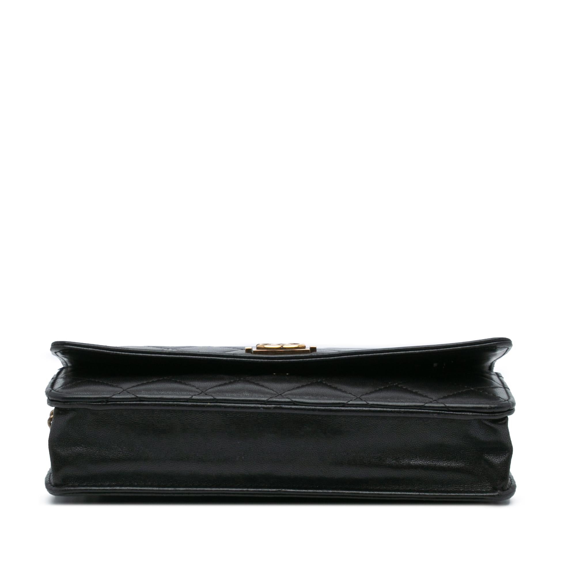 Chanel Lambskin Boy Wallet On Chain