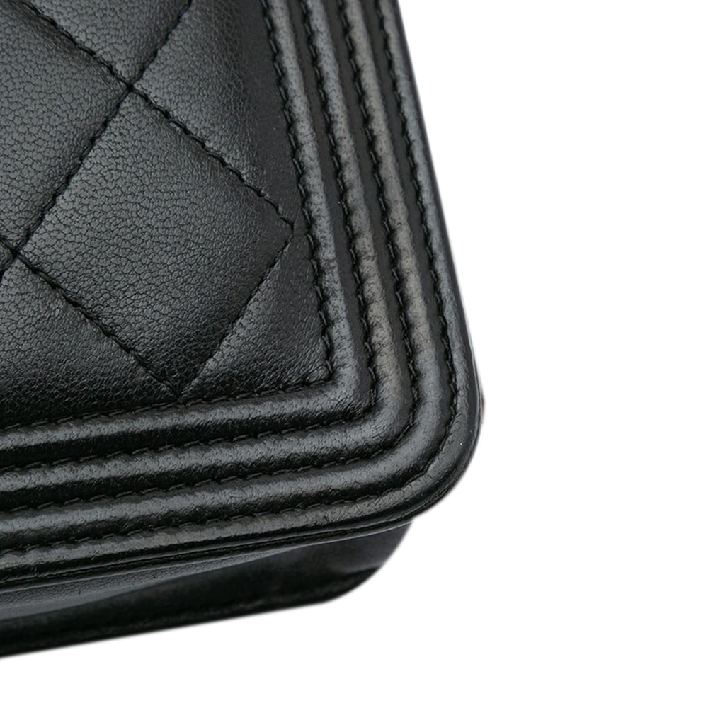 Chanel Lambskin Boy Wallet On Chain