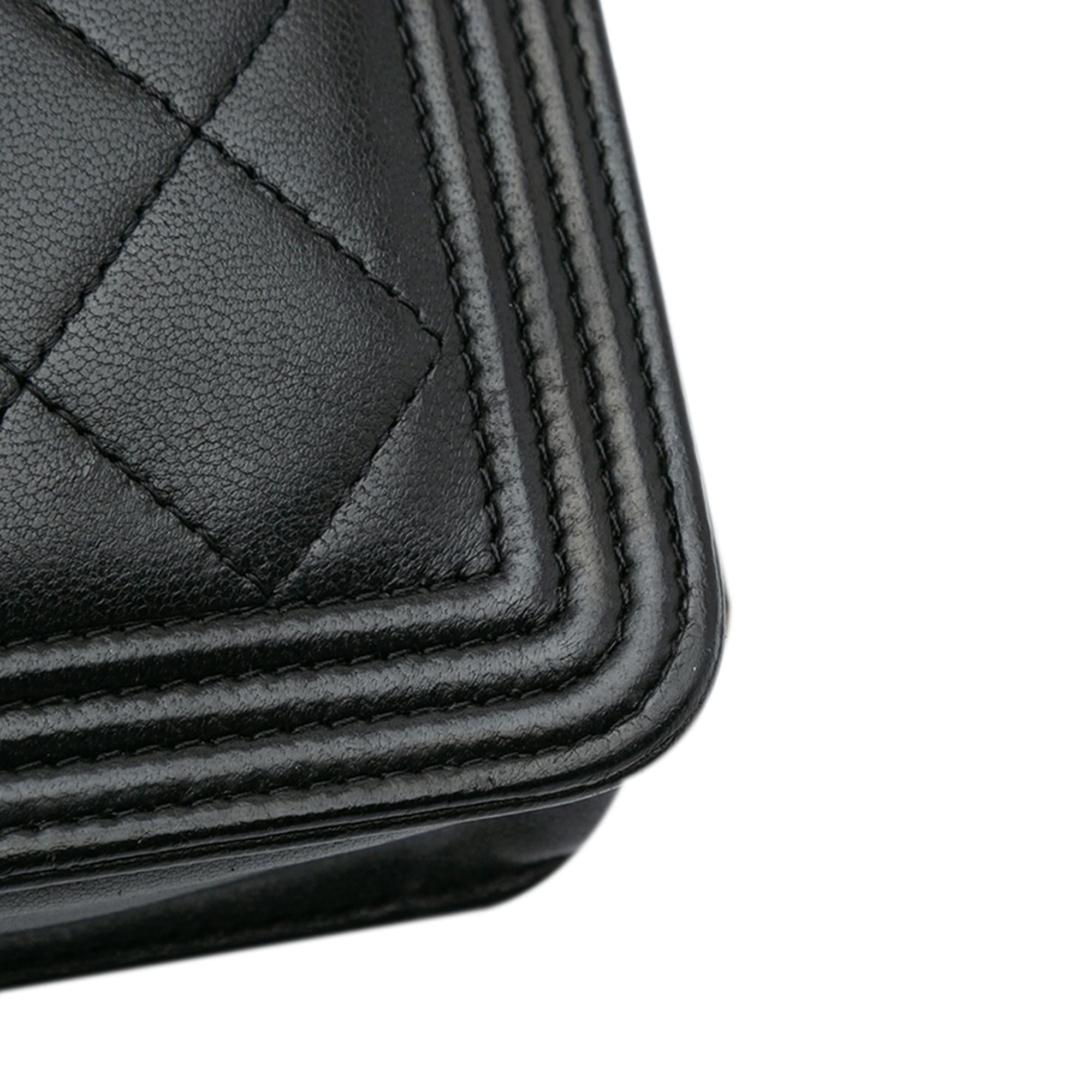 Chanel Lambskin Boy Wallet On Chain