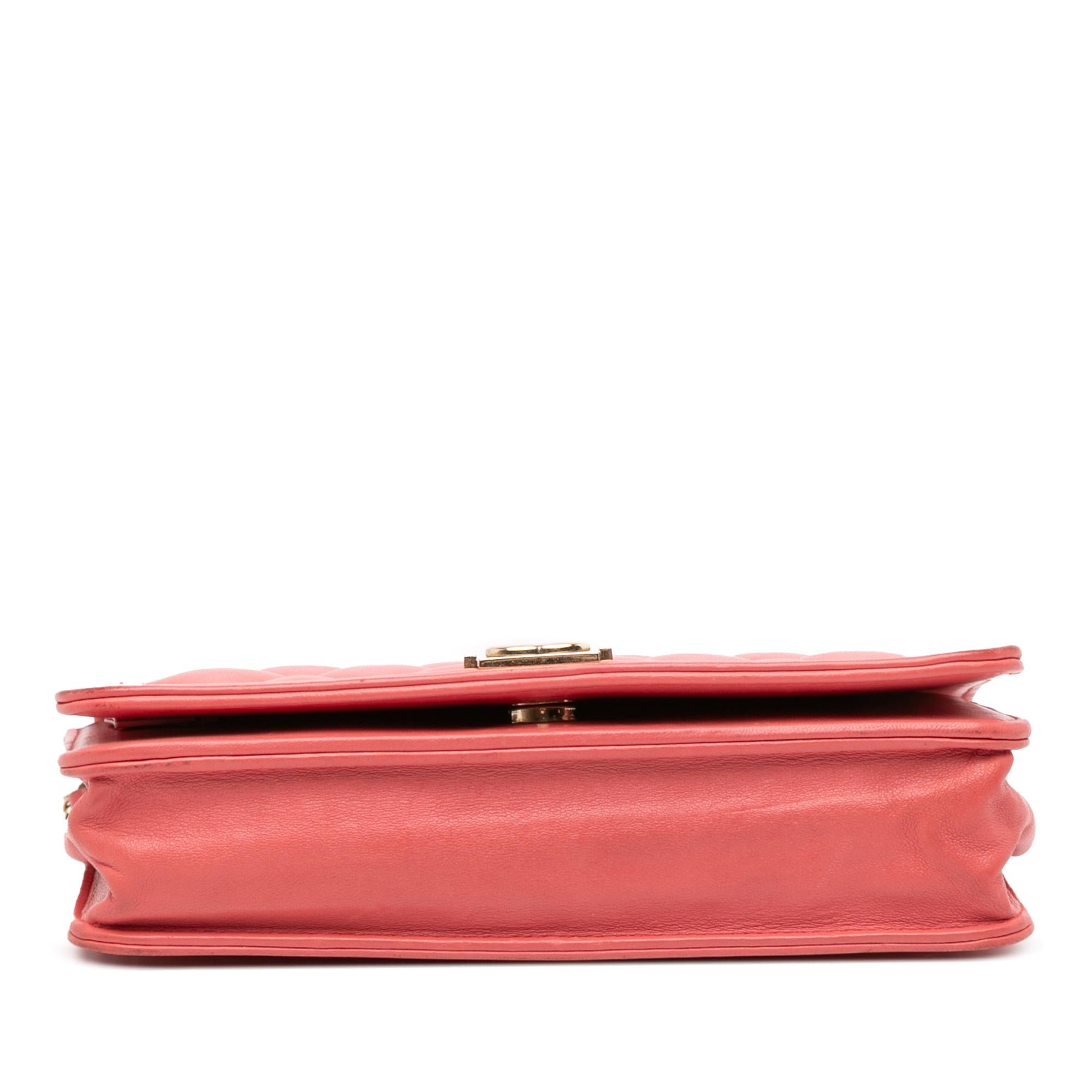 Chanel Lambskin Boy Wallet On Chain