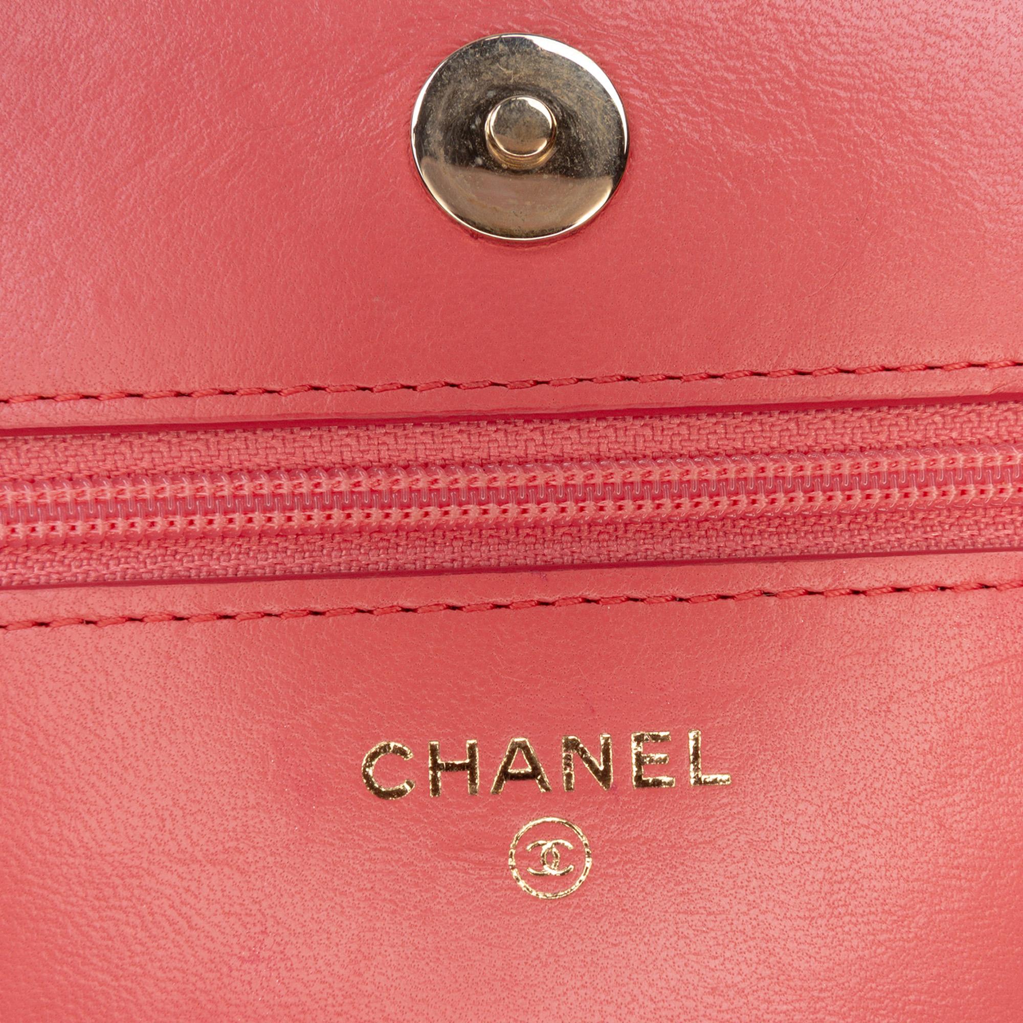 Chanel Lambskin Boy Wallet On Chain