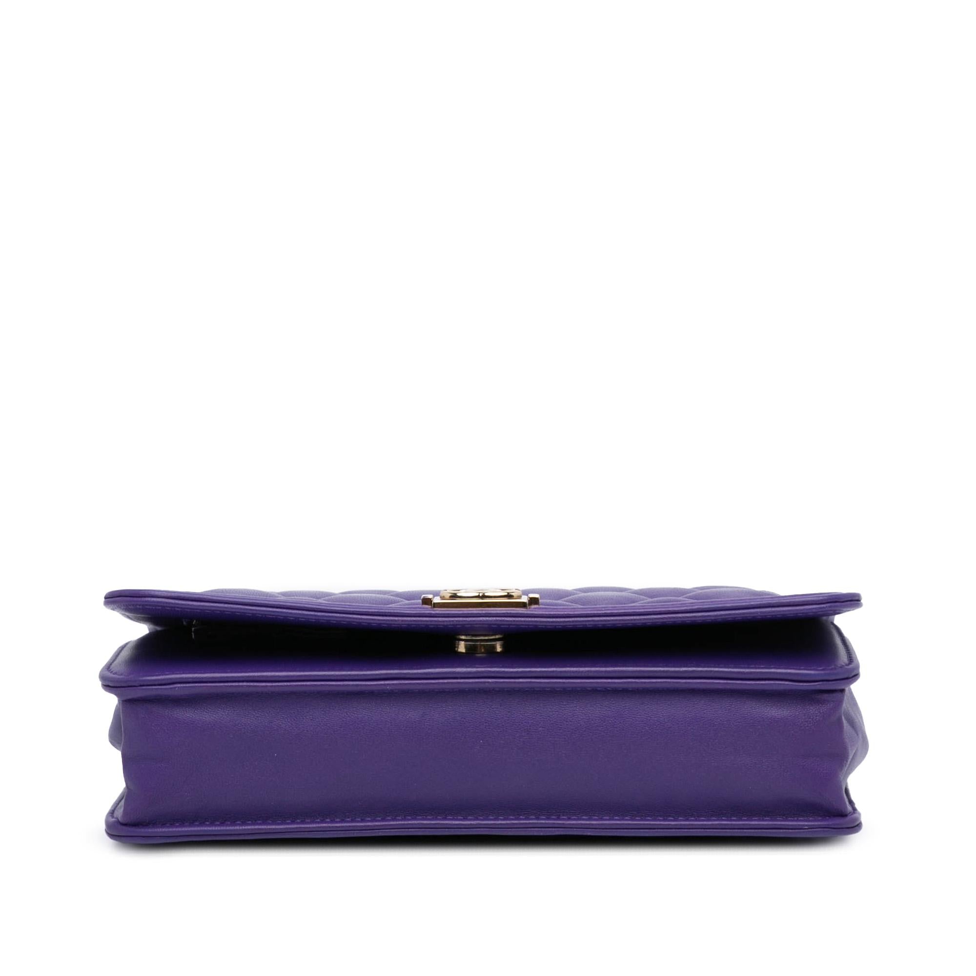 Chanel Lambskin Boy Wallet on Chain (SHG-k6ItiX)