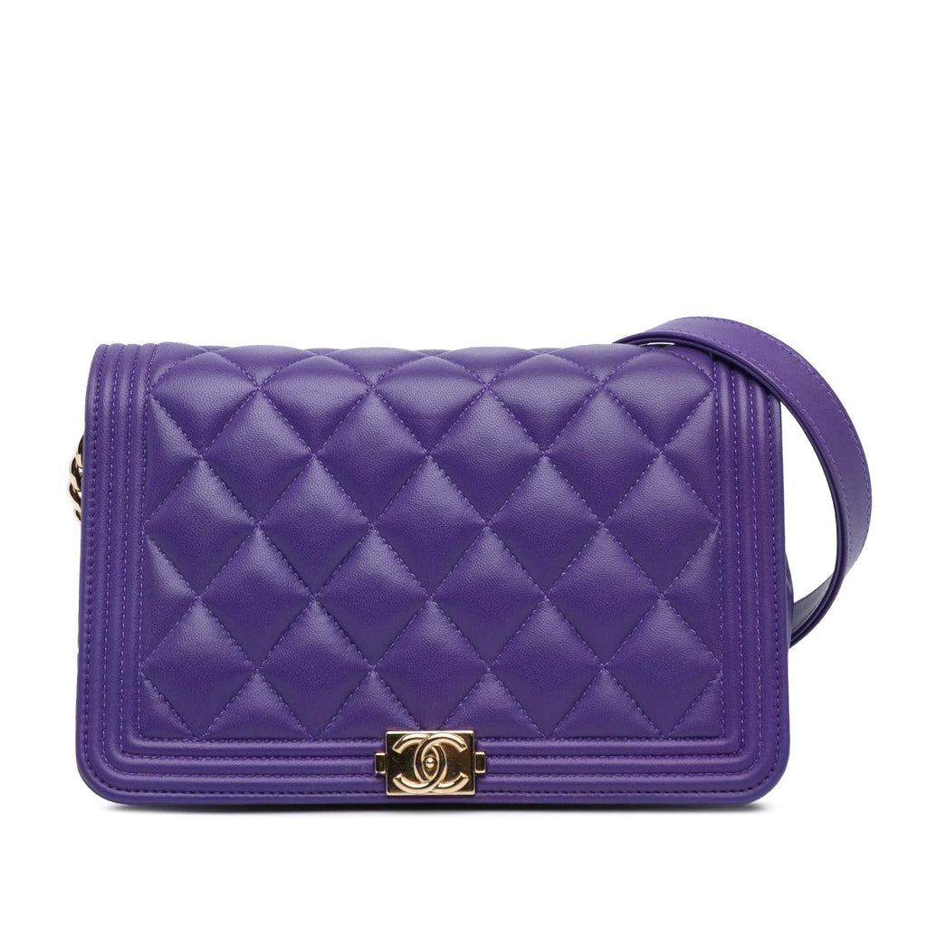 Chanel Lambskin Boy Wallet on Chain (SHG-k6ItiX)