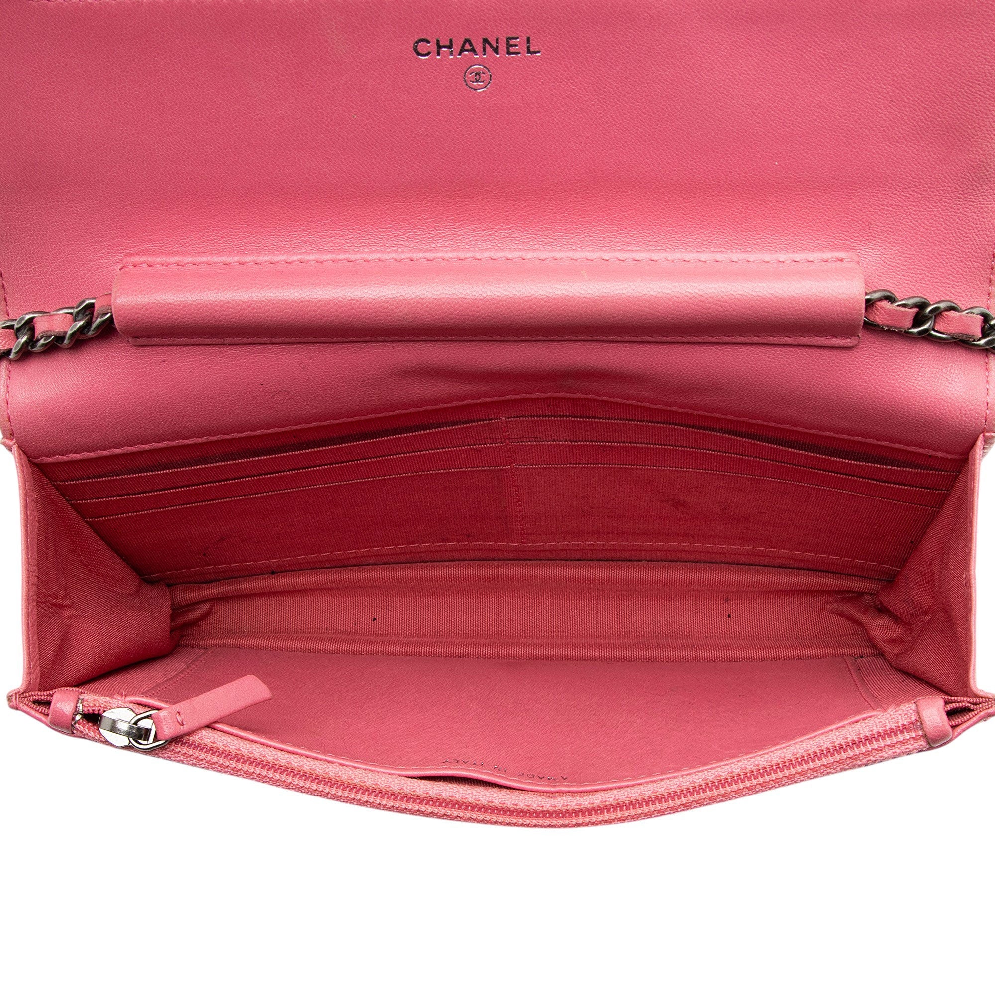Chanel Lambskin Boy Wallet on Chain