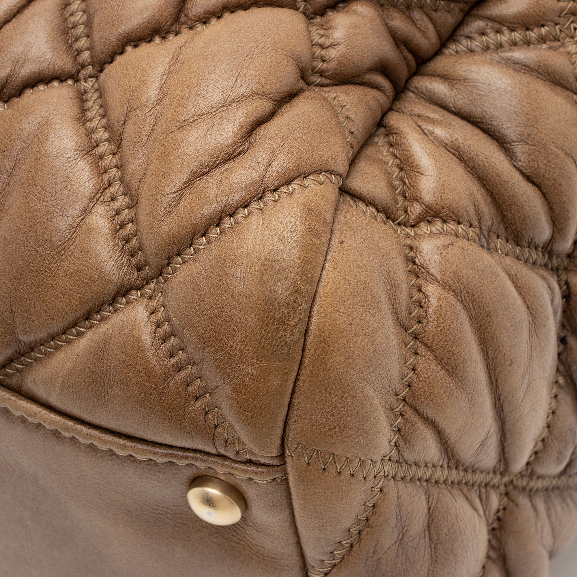 Chanel Lambskin Bubble Quilt Satchel