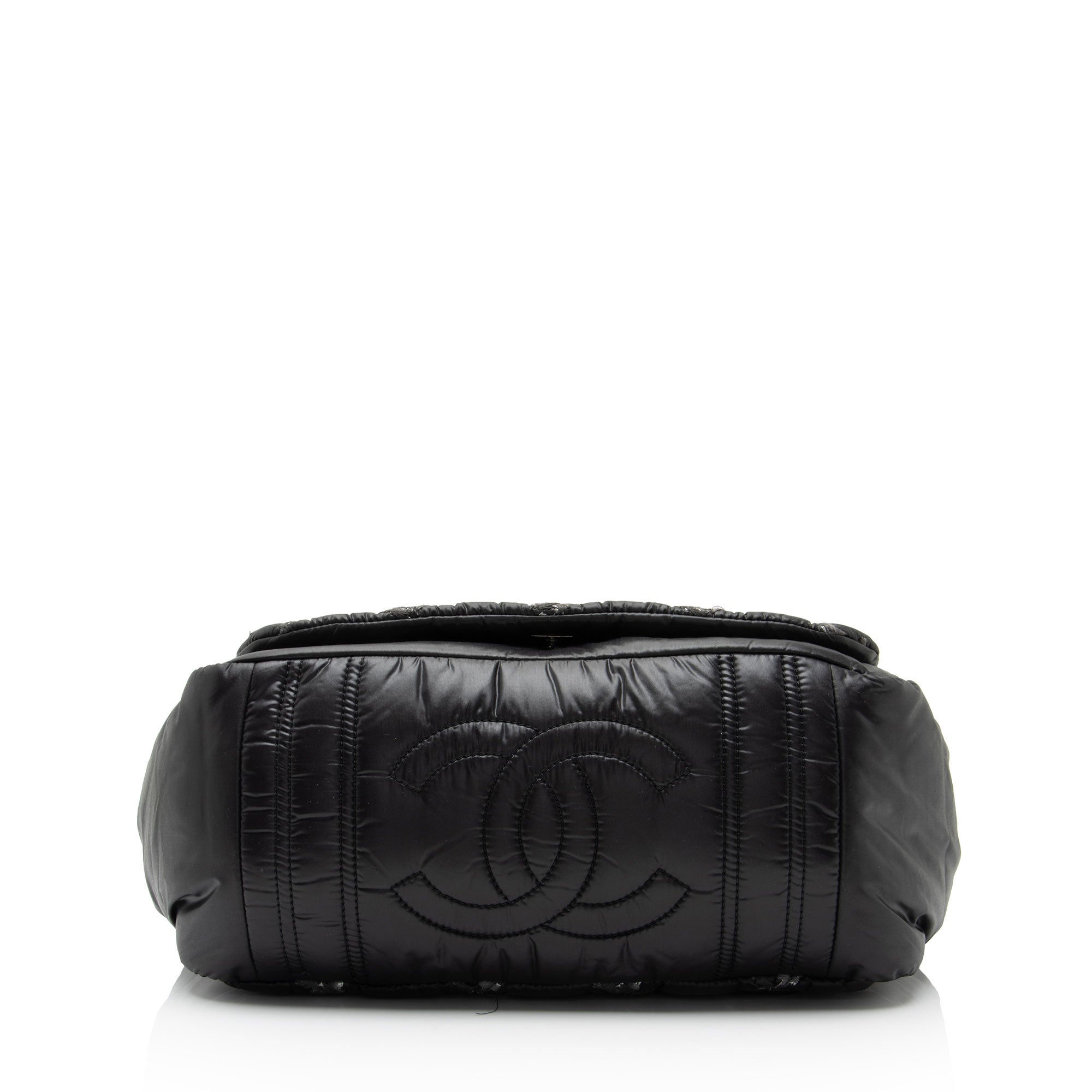 Chanel Lambskin Bubble Quilt Tweed Medium Flap Shoulder Bag