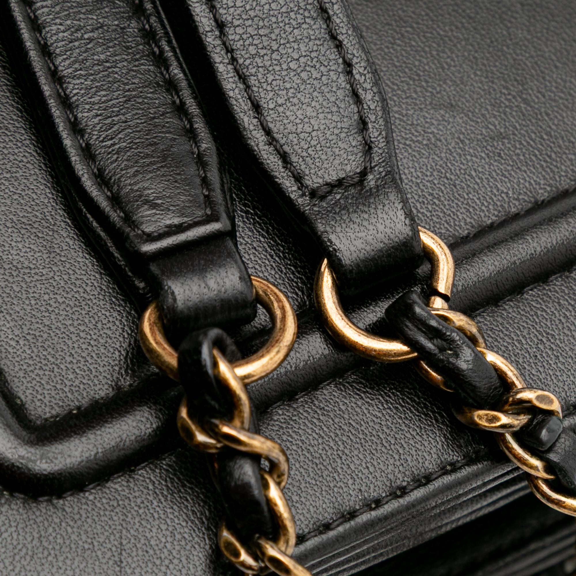 Chanel Lambskin CC Antico Flap