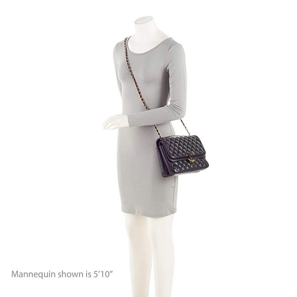 Chanel Lambskin CC Chic Medium Flap Bag (SHF-JgVtpv)