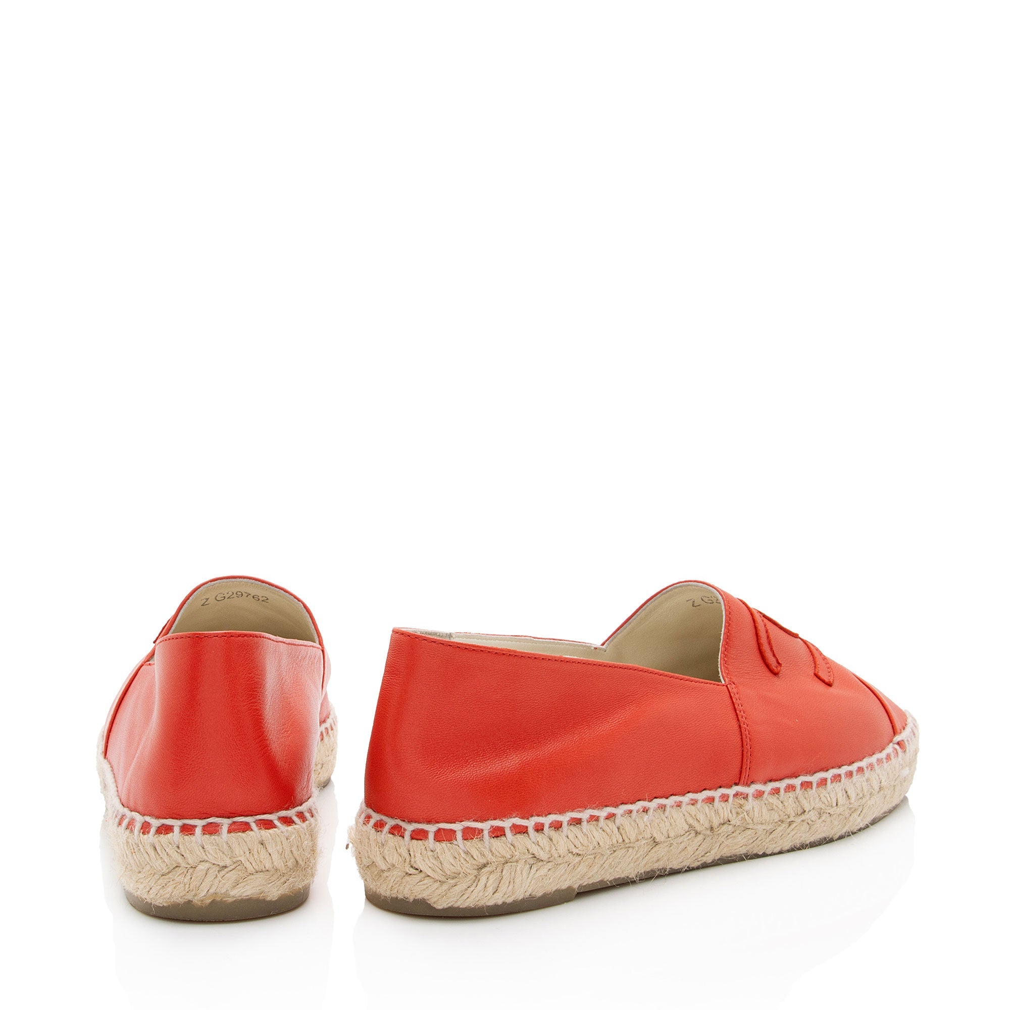 Chanel Lambskin CC Espadrilles - Size 7 / 37 (SHF-mU3mEW)