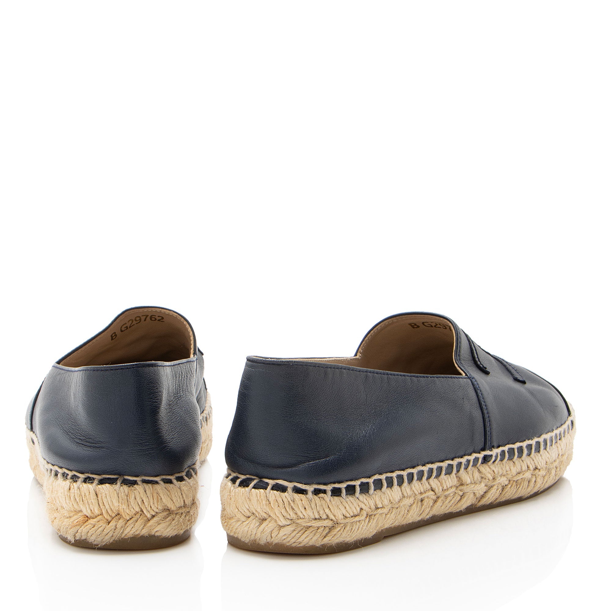 Chanel Lambskin CC Espadrilles - Size 7 / 37