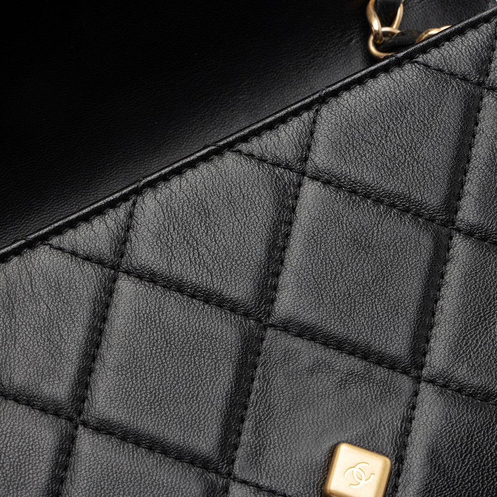 Chanel Lambskin CC Gem Chain Flap Bag