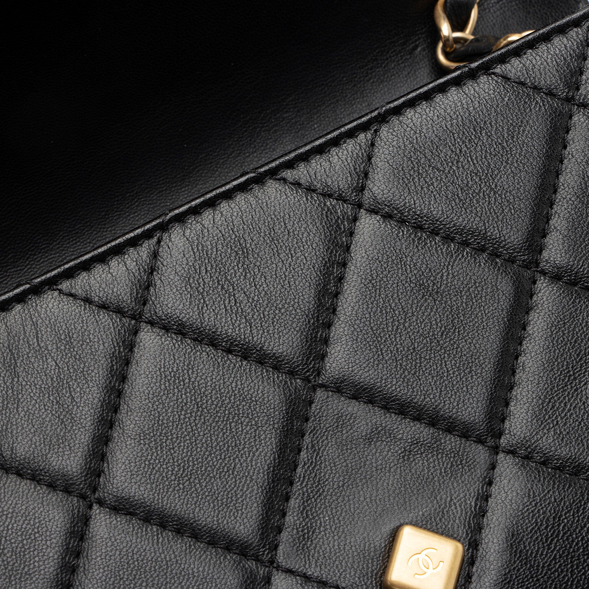Chanel Lambskin CC Gem Chain Flap Bag