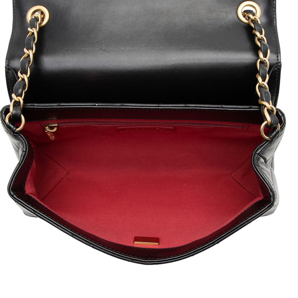 Chanel Lambskin CC Gem Chain Flap Bag