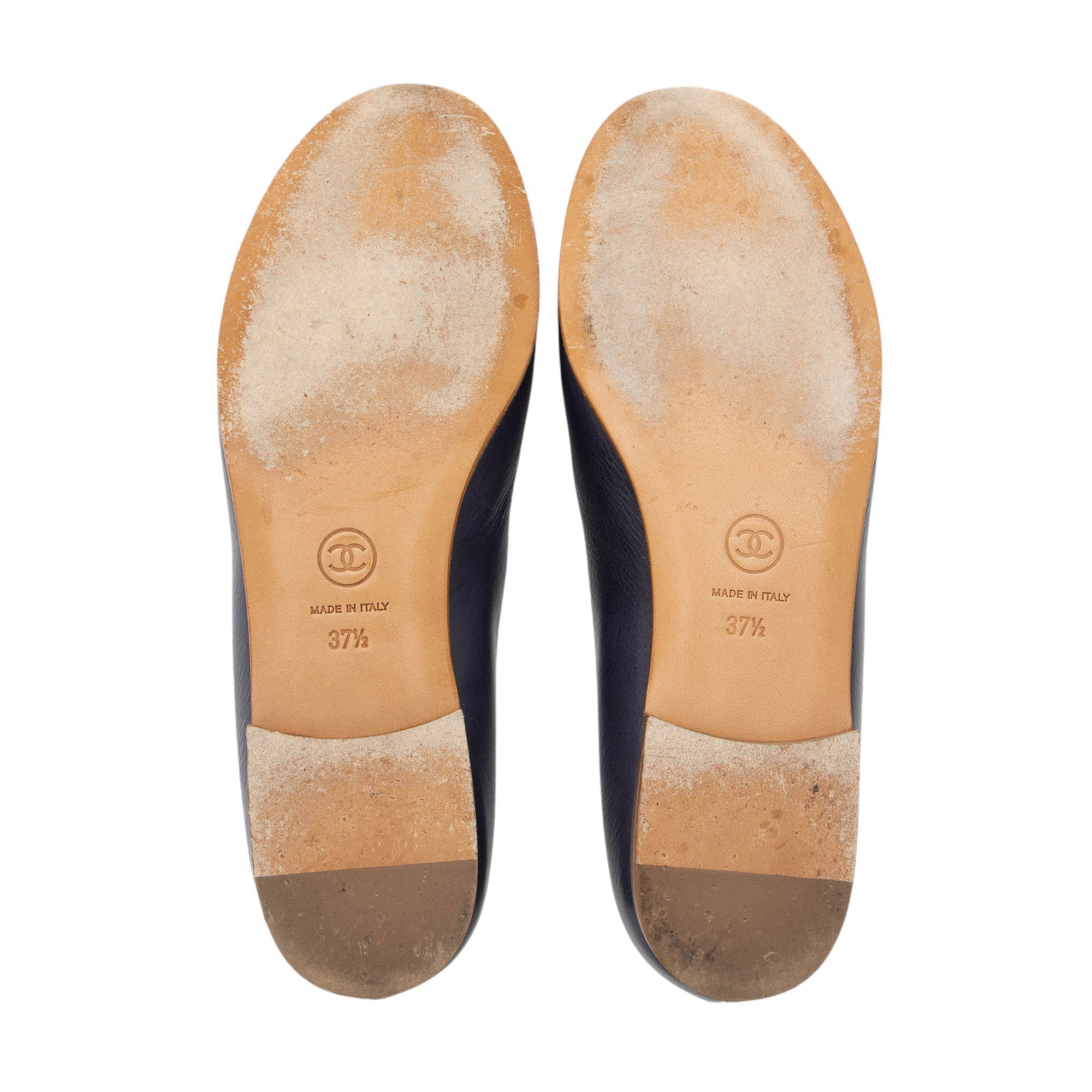 Chanel Lambskin CC Loafers - Size 7.5 / 37.5