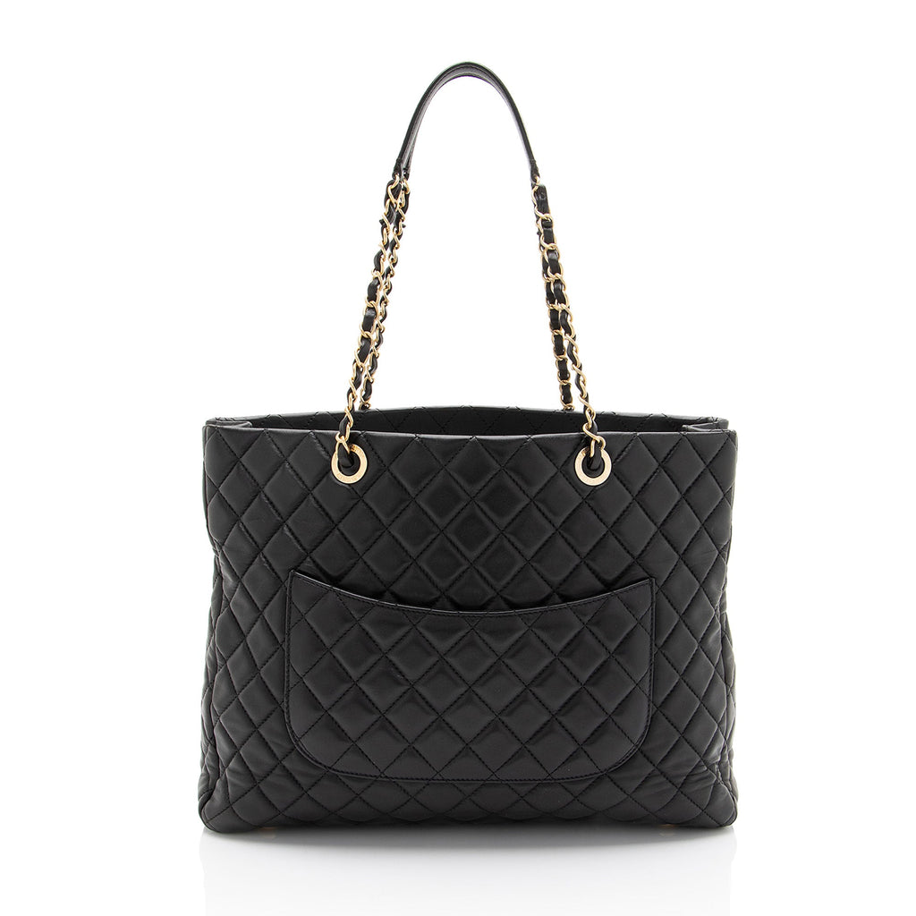 Chanel Lambskin CC Medallion Tote
