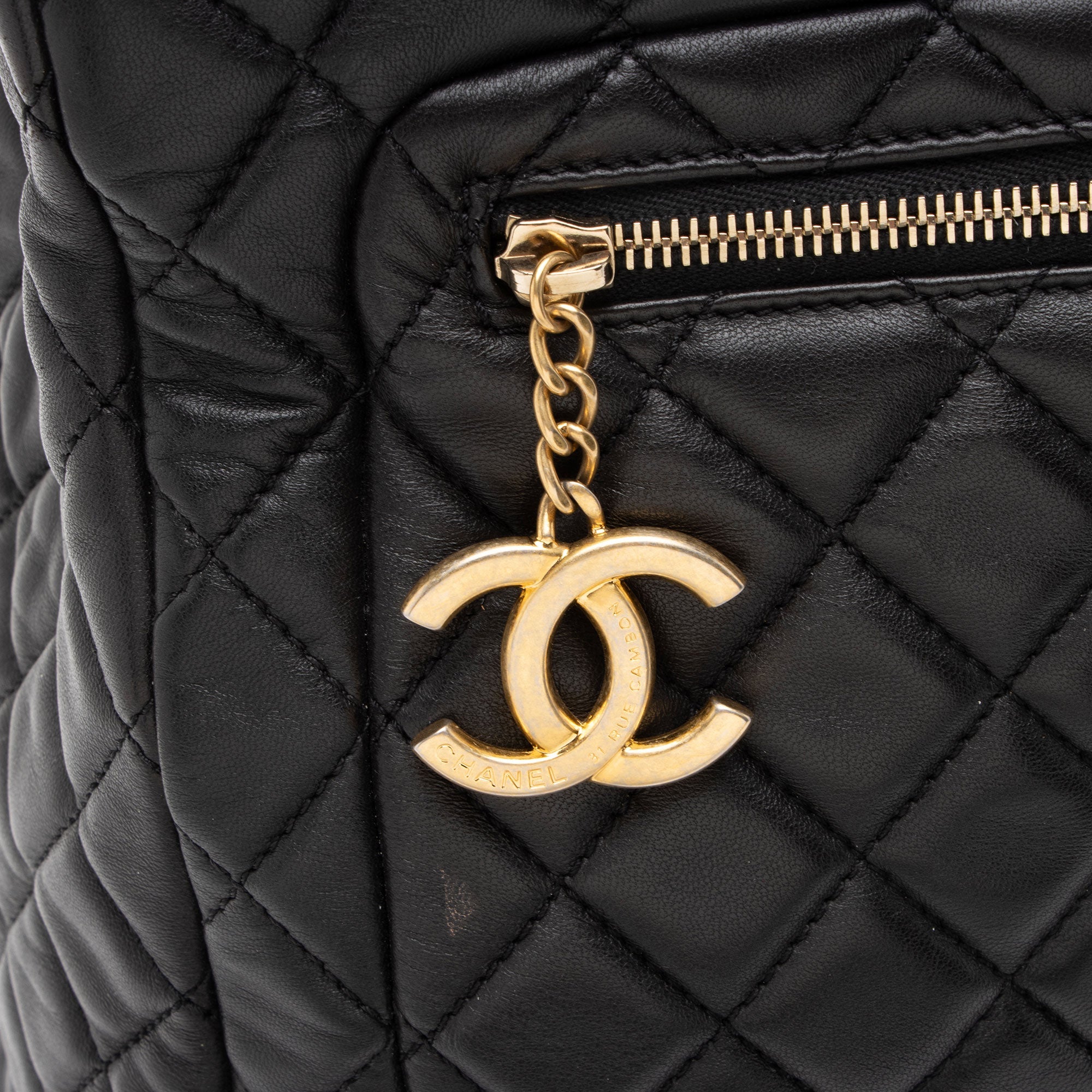 Chanel Lambskin CC Medallion Tote