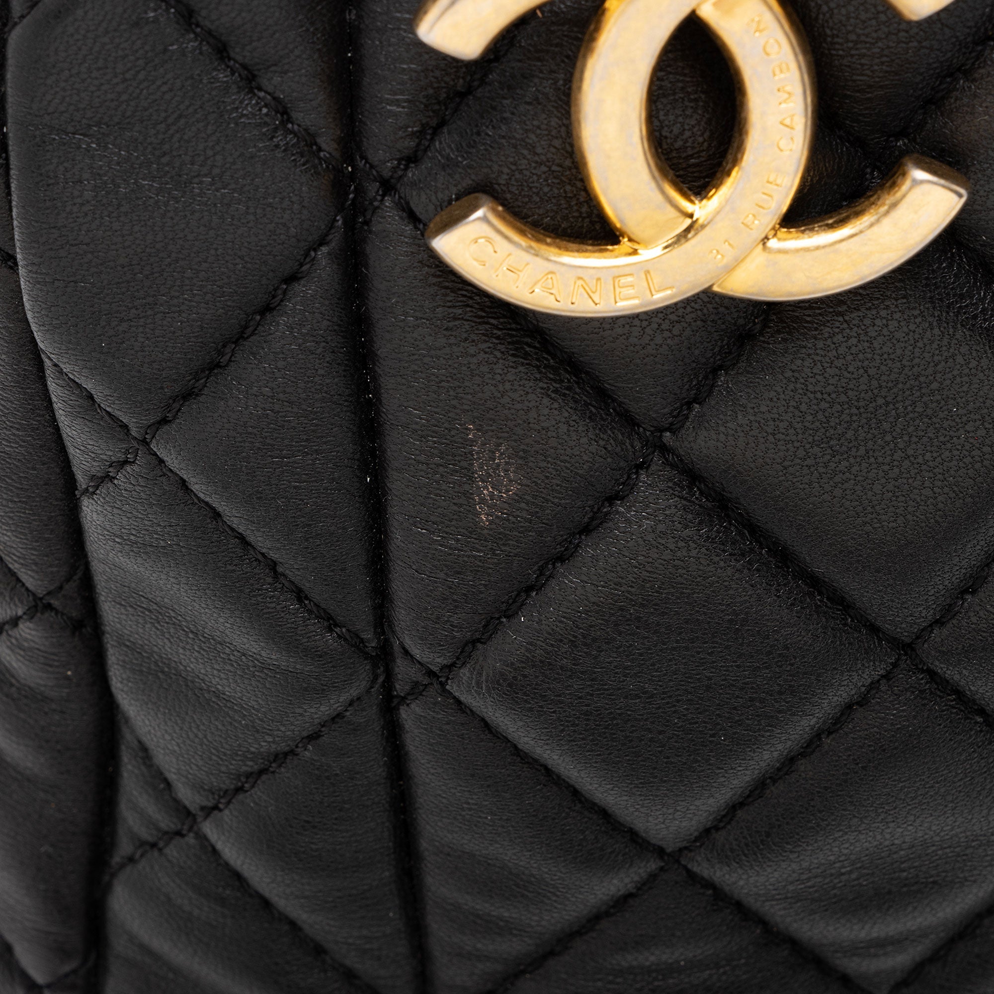 Chanel Lambskin CC Medallion Tote