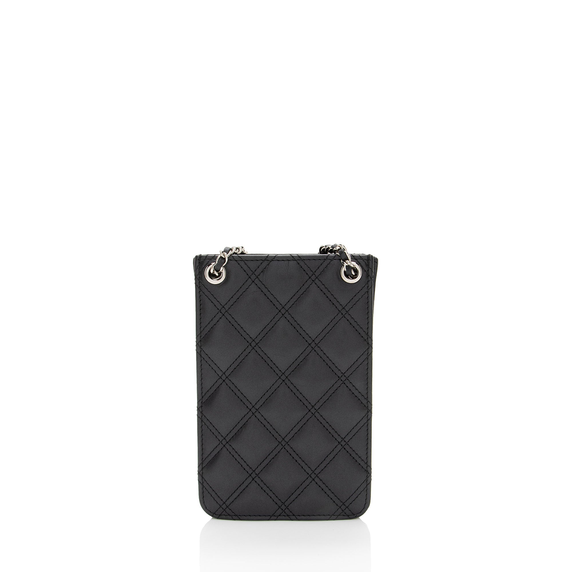 Chanel Lambskin CC Phone Holder Crossbody - FINAL SALE (SHF-htR1Mr)