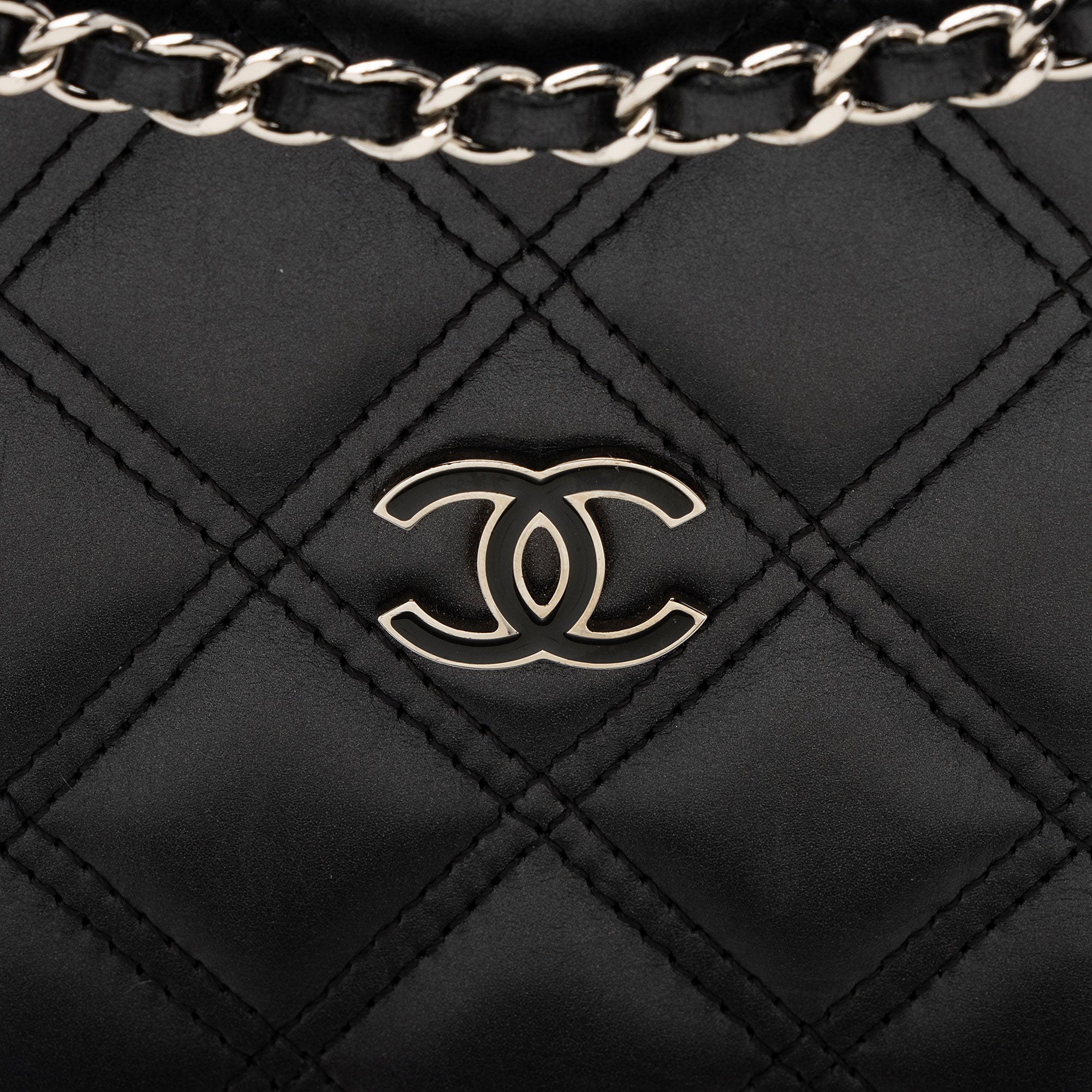 Chanel Lambskin CC Phone Holder Crossbody - FINAL SALE (SHF-htR1Mr)