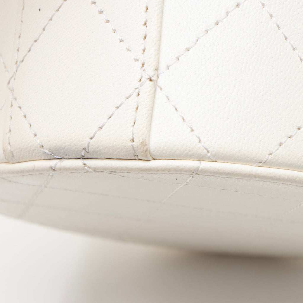 Chanel Lambskin CC Round Vanity Case with Chain