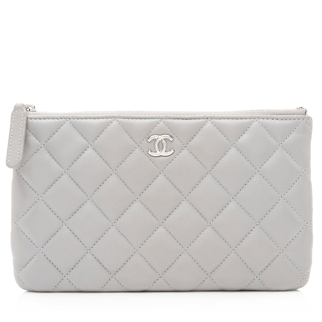 Chanel Lambskin CC Small Zipped Pouch (SHF-23767)