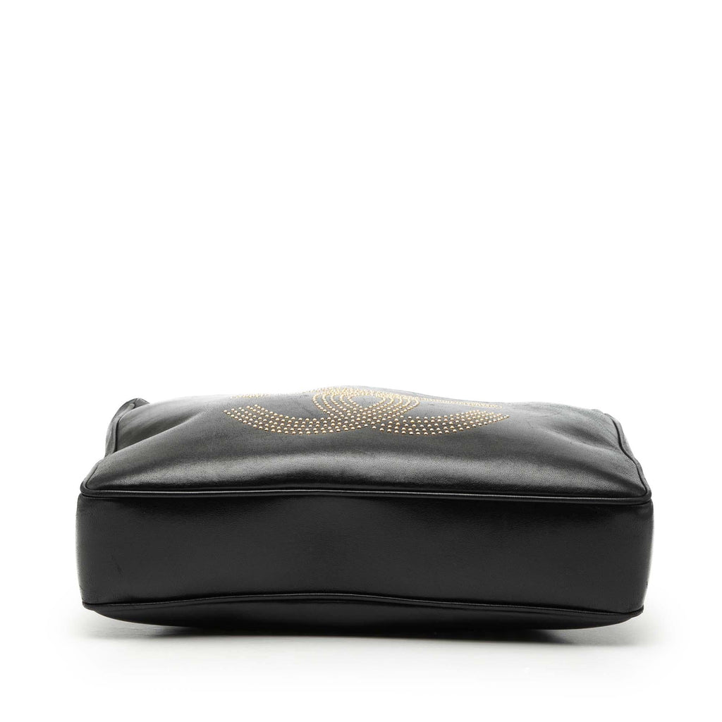 Chanel Lambskin CC Studded Logo Tote