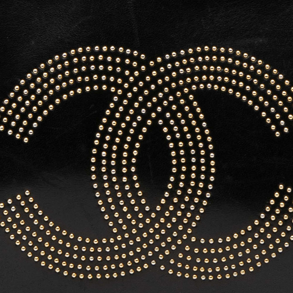 Chanel Lambskin CC Studded Logo Tote
