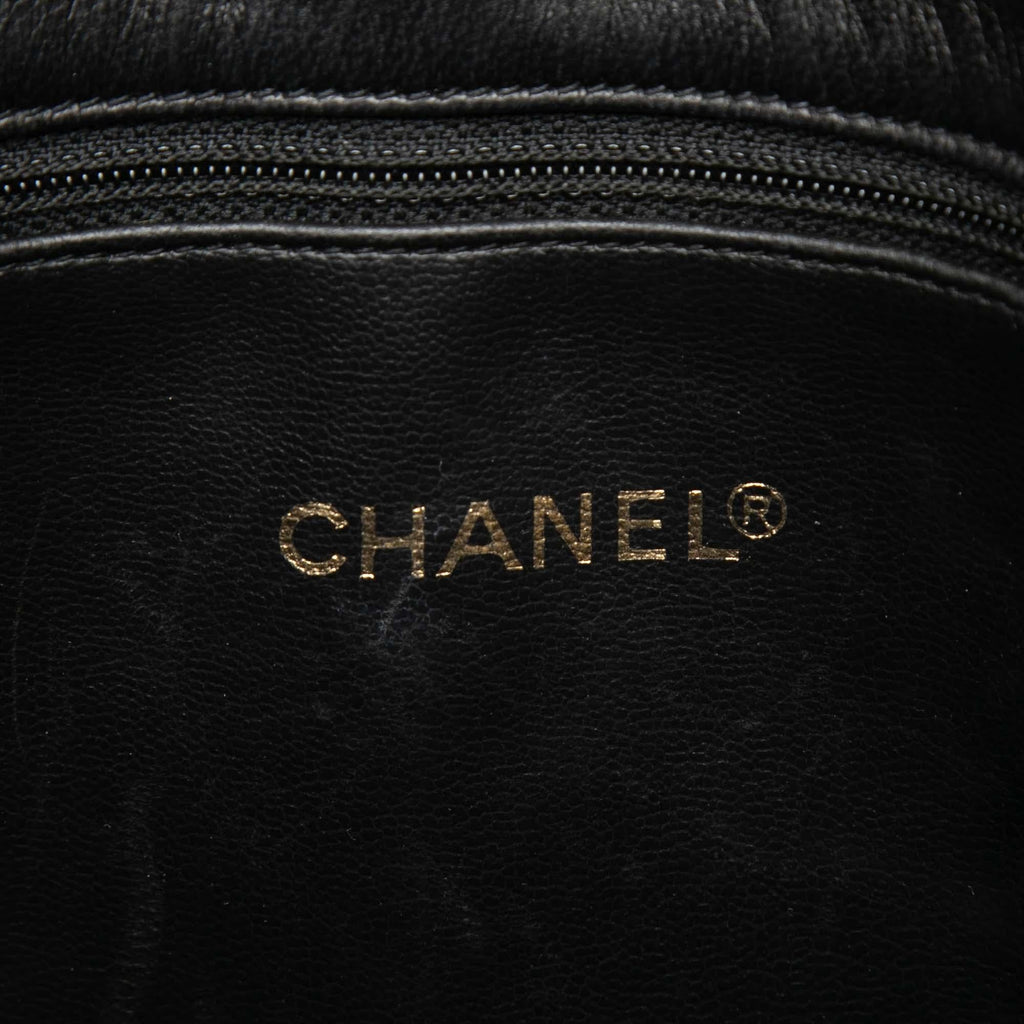 Chanel Lambskin CC Studded Logo Tote