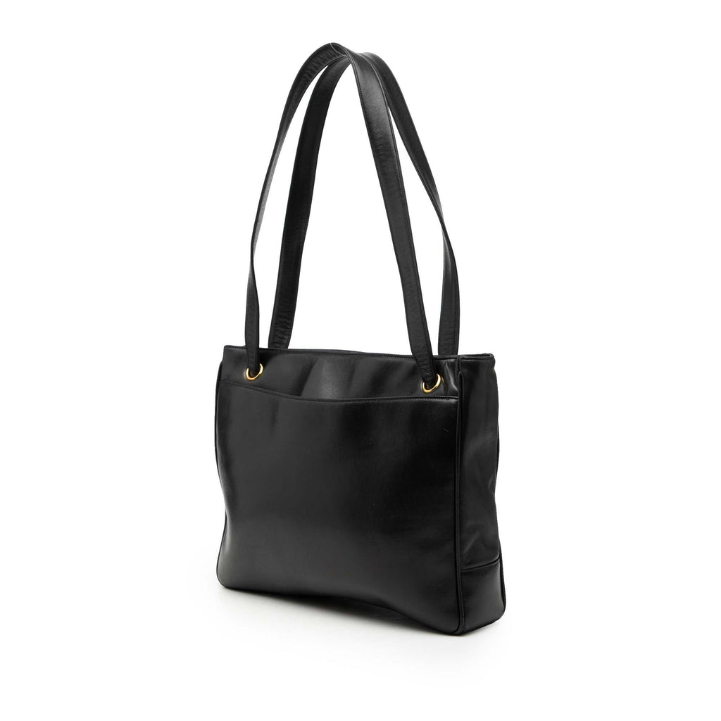 Chanel Lambskin CC Studded Logo Tote