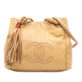 Chanel Lambskin CC Tassel Shoulder Bag