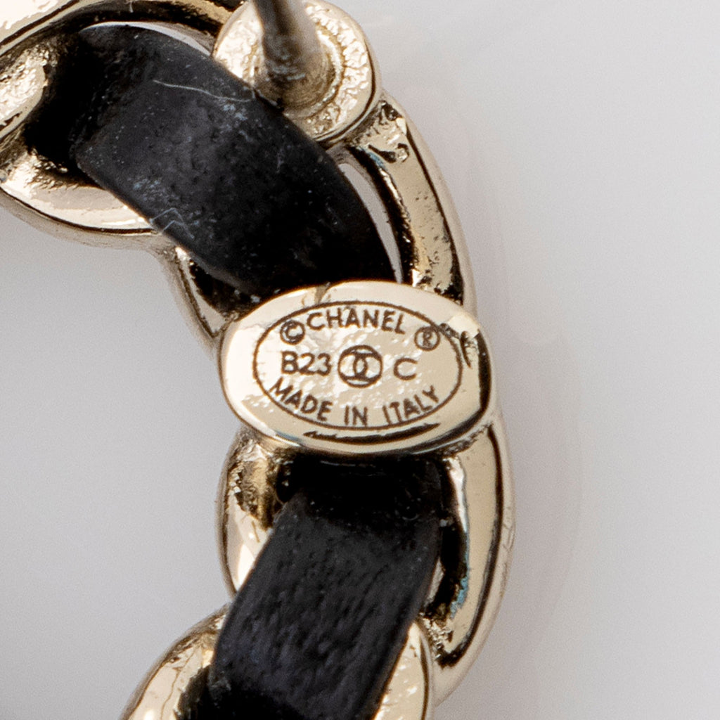 Chanel Lambskin CC Turnlock Chain Flap Bag Earrings (SHF-OSbL4p)