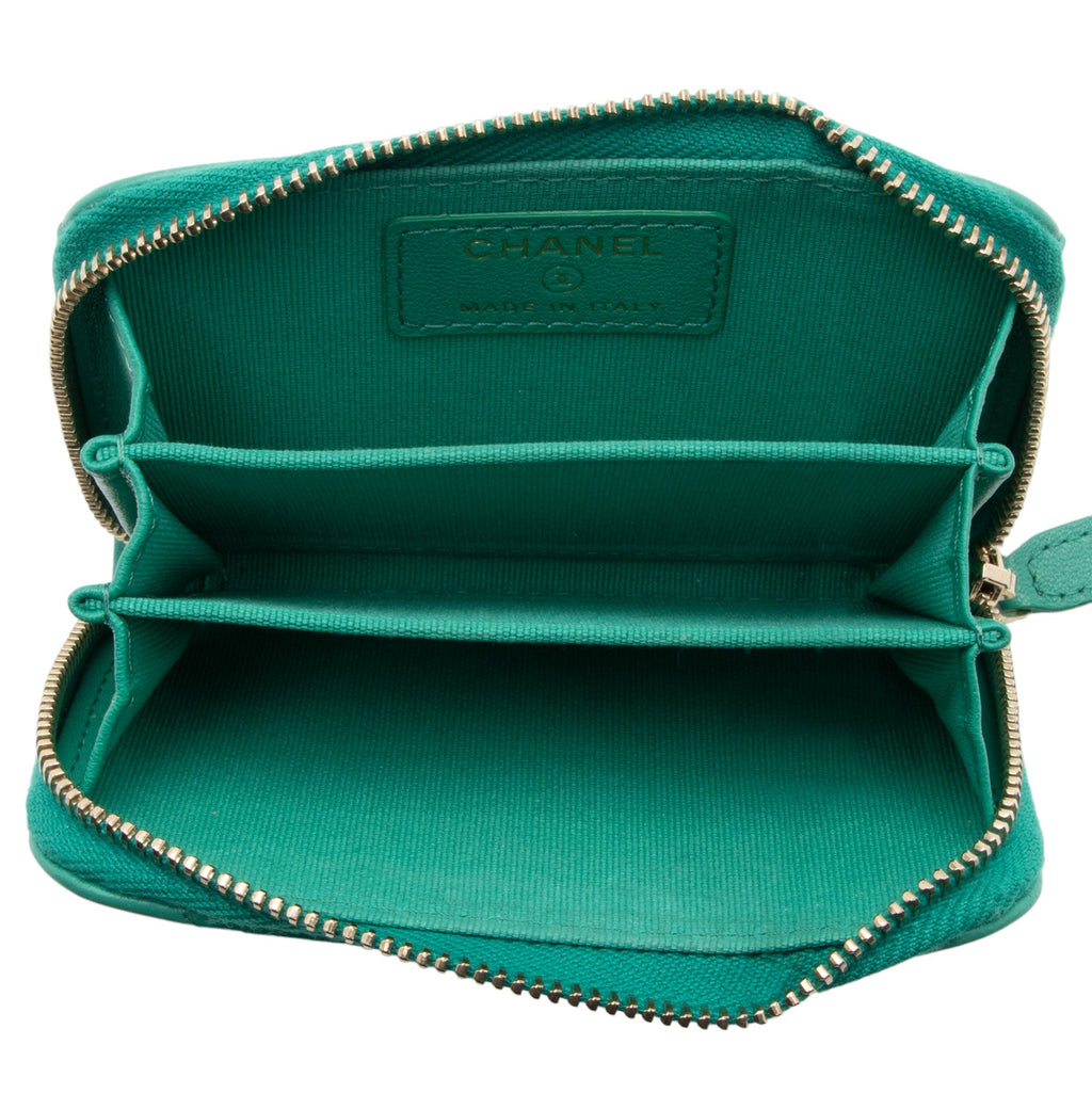 Chanel Lambskin CC Zip Around Card Case (SHF-kPLZP1)
