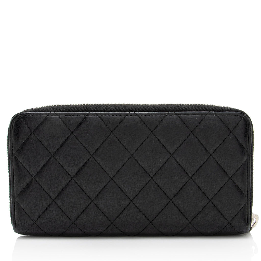 Chanel Lambskin CC Zip Around Wallet